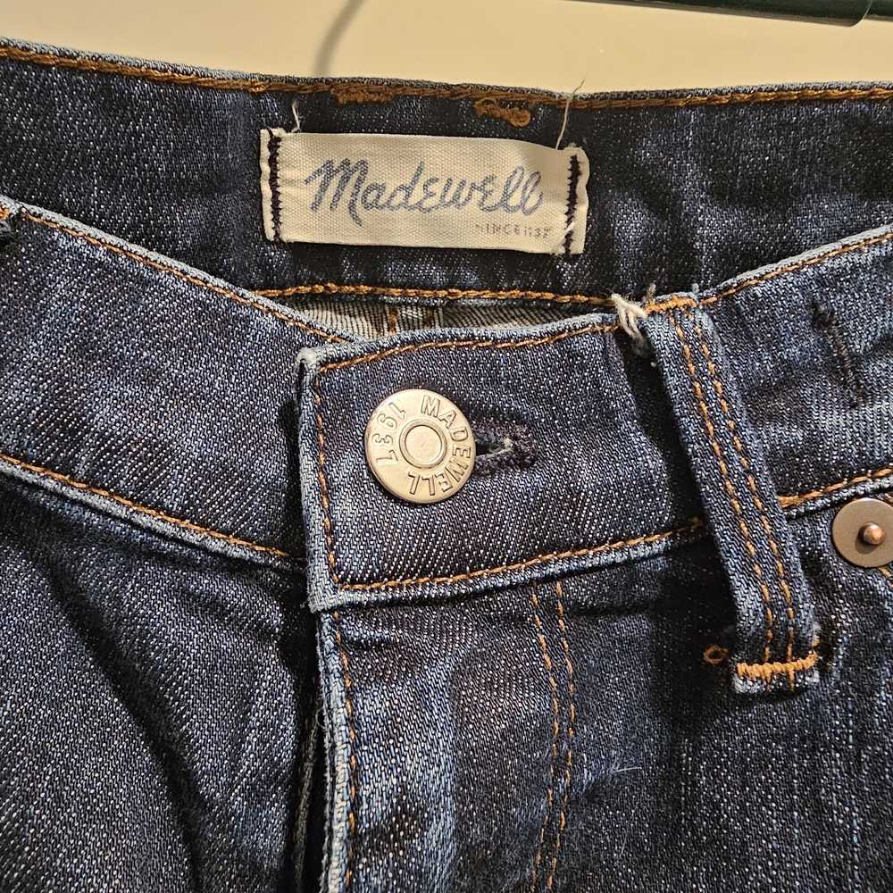 Madewell Women's Dark Blue Straight Leg Jeans